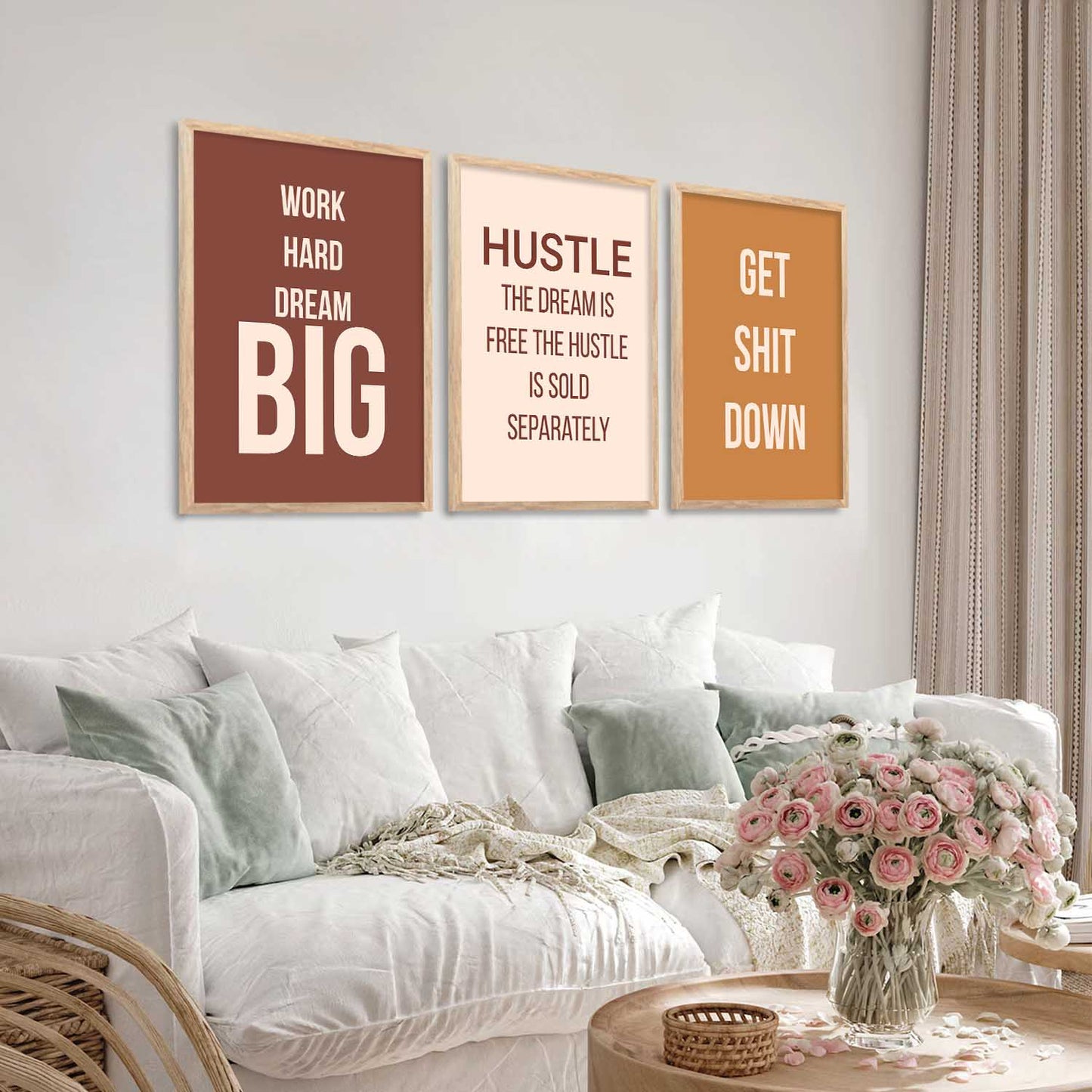 Motivational Wall Art Paintings for Living Room - Wall Poster With frames