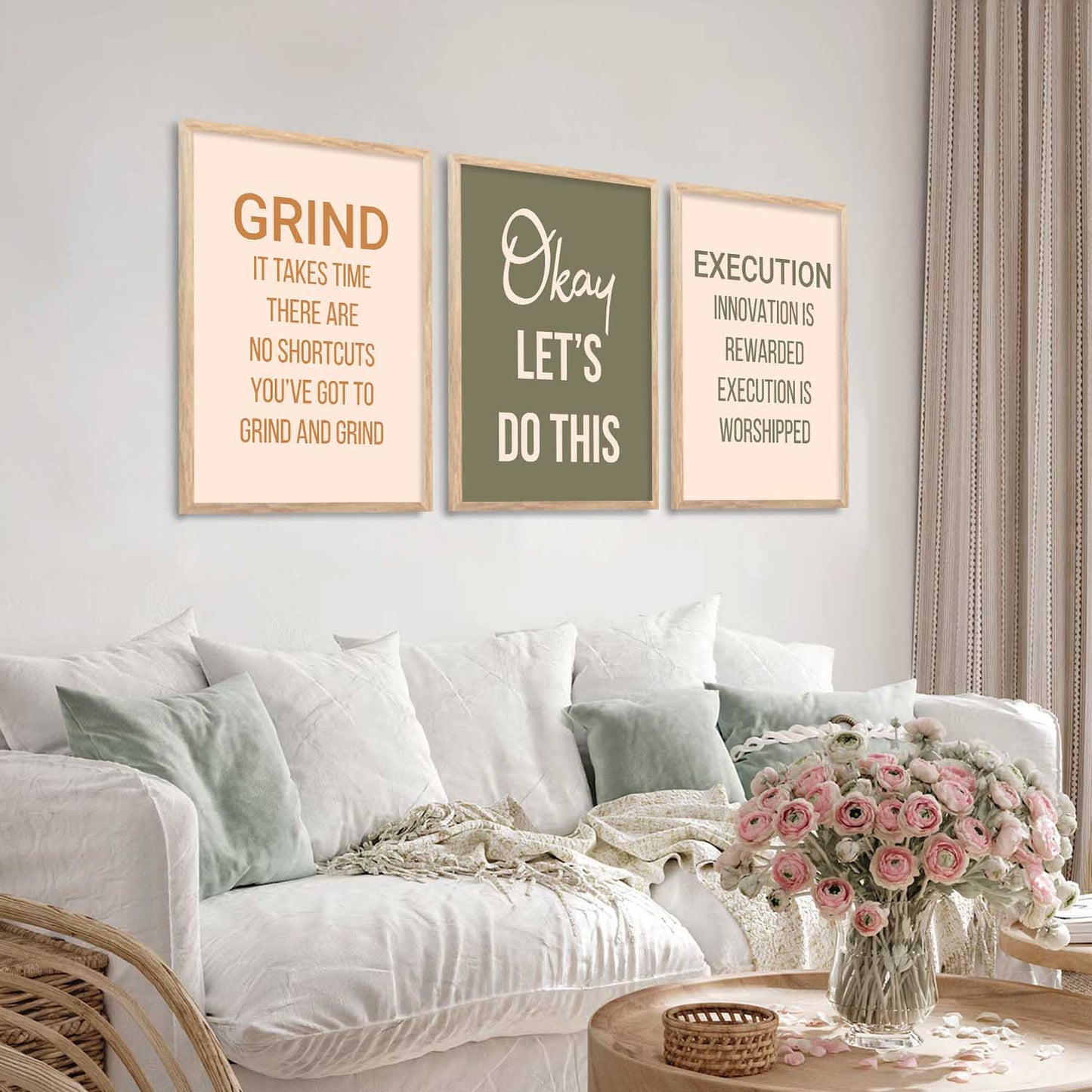 Motivational Wall Art Paintings for Living Room - Wall Poster With frames