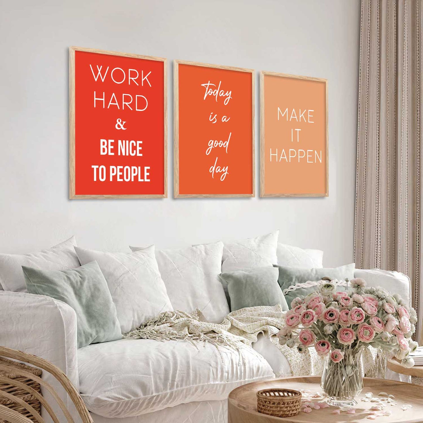 Motivational Wall Art Paintings for Living Room - Wall Poster With frames