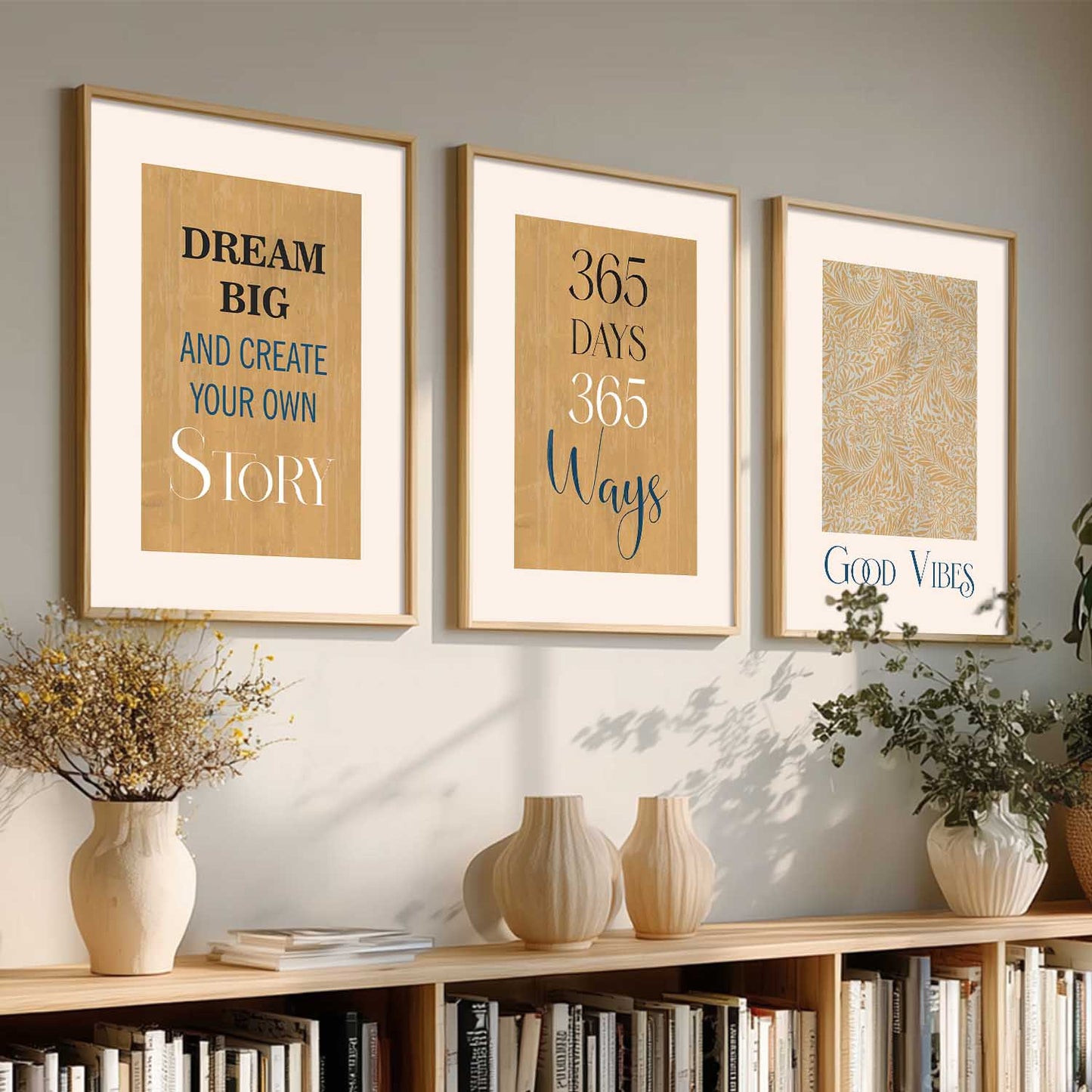 Quote Wall Art Paintings for Living Room - Wall Poster With frames