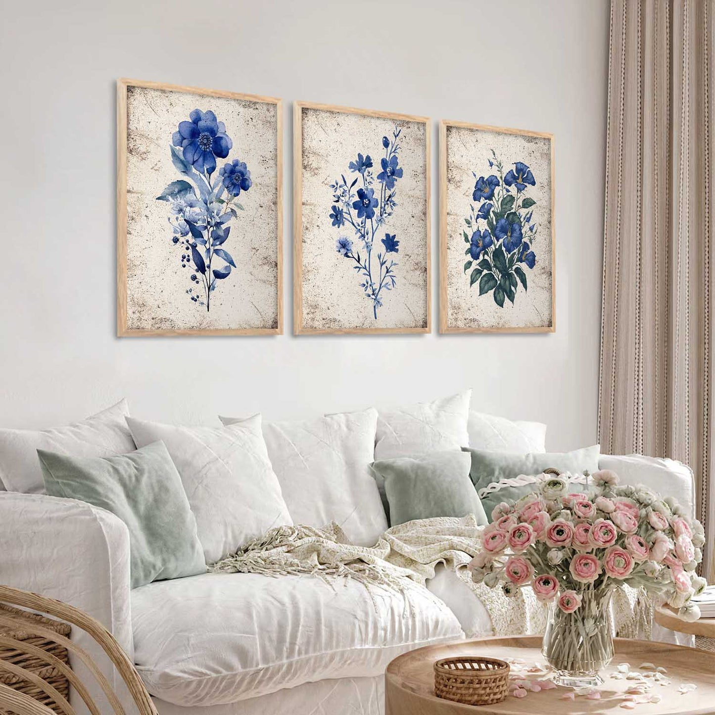 Floral Wall Art Paintings for Living Room - Wall Poster With frames