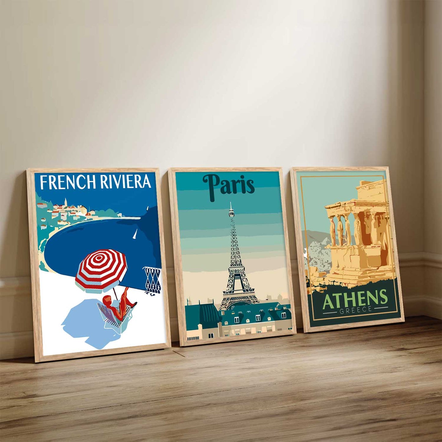 City Wall Art Paintings for Living Room - Wall Poster With frames