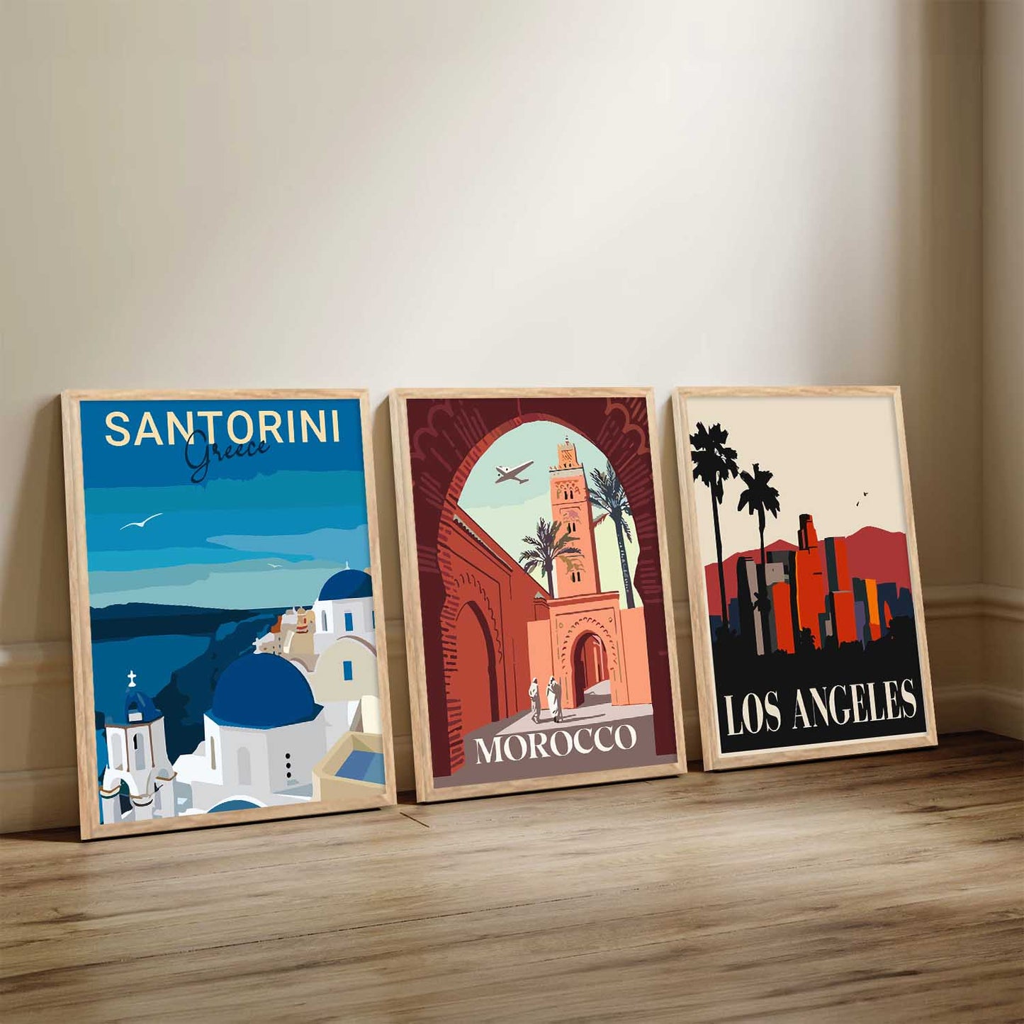City Wall Art Paintings for Living Room - Wall Poster With frames