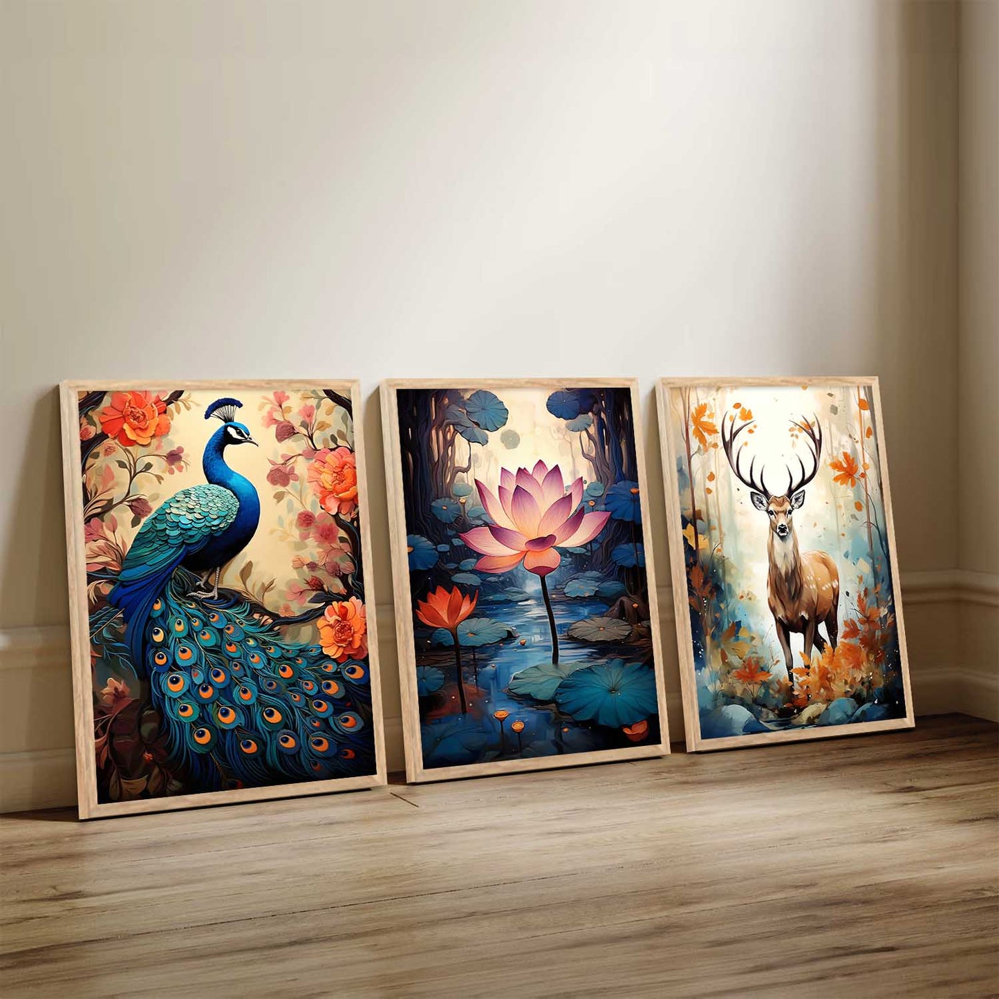 Traditional Wall Art Paintings for Living Room - Wall Poster With frames