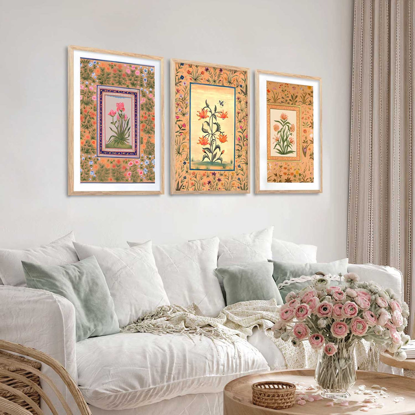 Floral Wall Art Paintings for Living Room - Wall Poster With frames