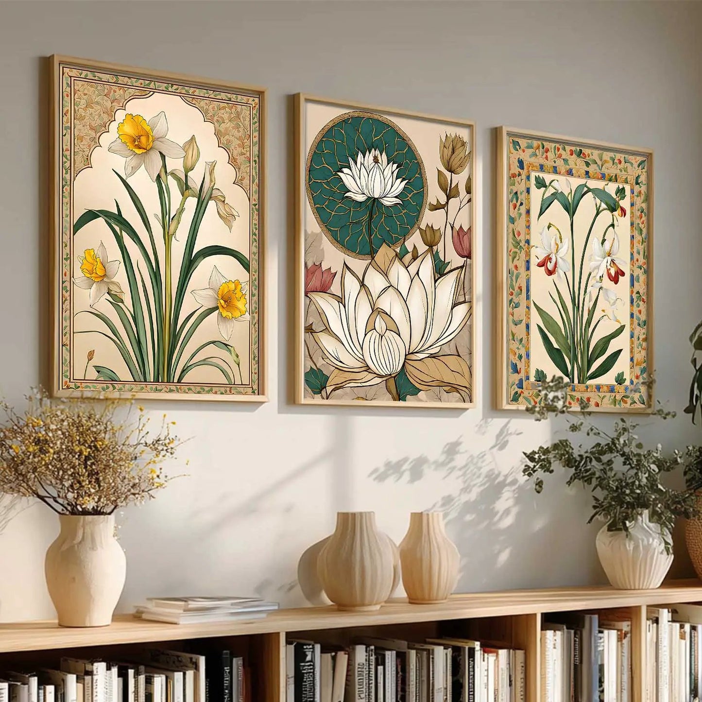 Floral Wall Art Paintings for Living Room - Wall Poster With frames