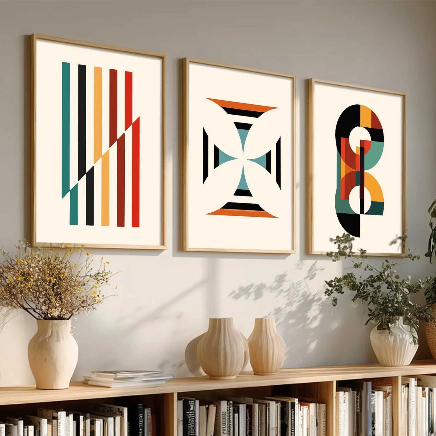 Boho Framed Wall Art Prints | Set of 3 | Home Decor