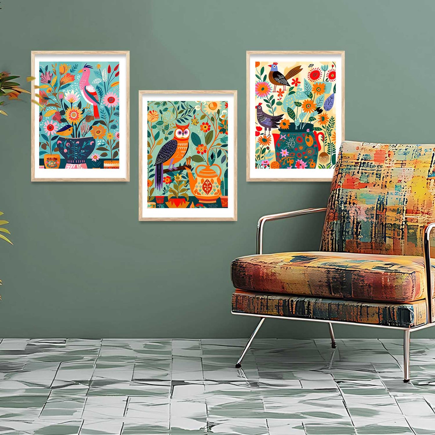 Traditional Wall Art Paintings for Living Room - Wall Poster With frames