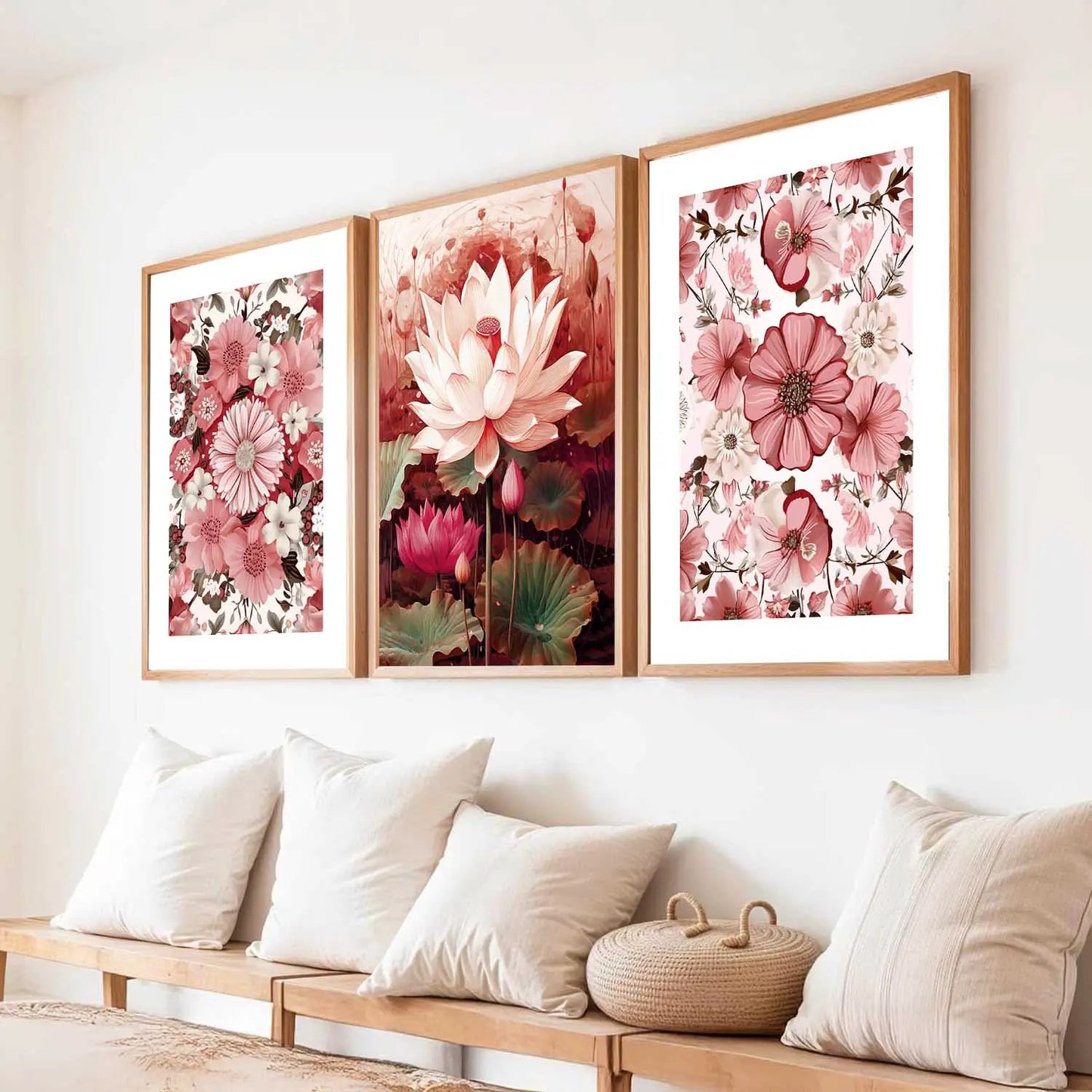 Floral Wall Art Paintings for Living Room - Wall Poster With frames