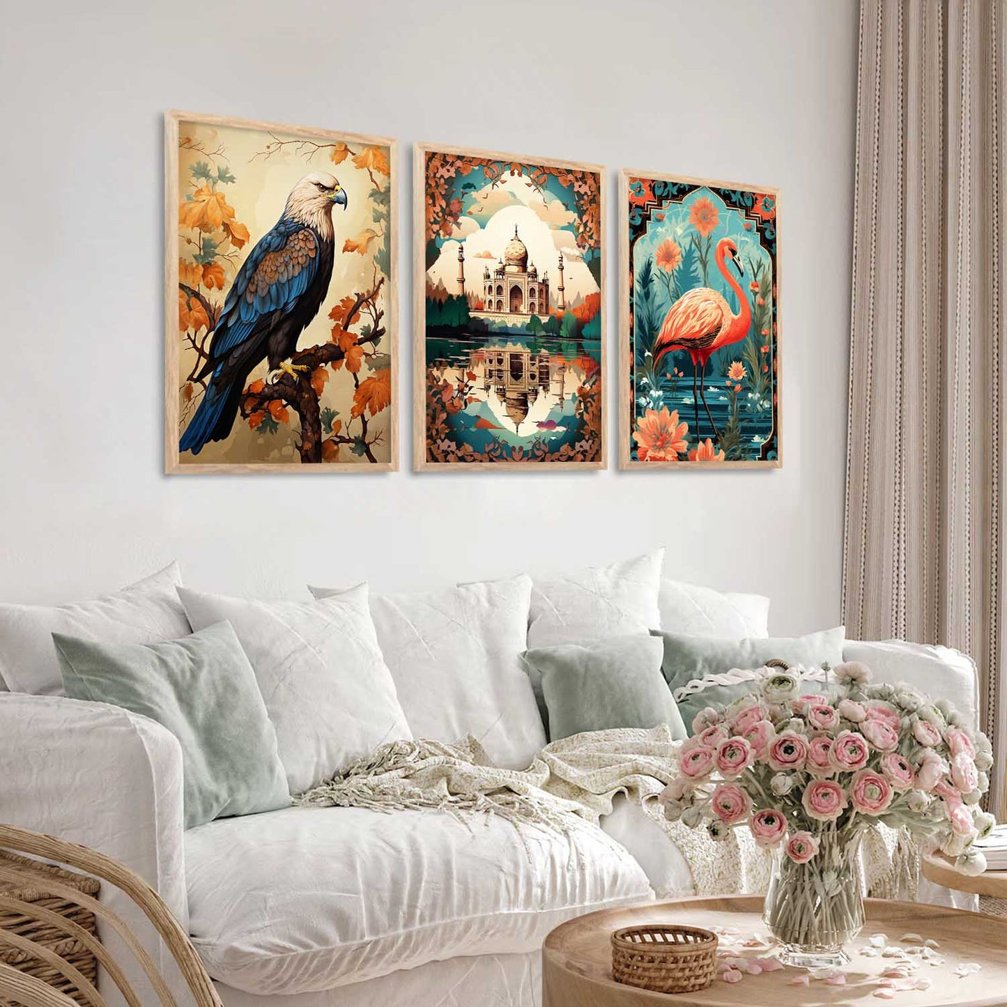 Traditional Wall Art Paintings for Living Room - Wall Poster With frames
