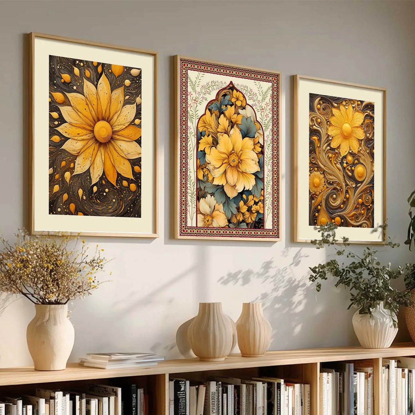 Floral Wall Art Paintings for Living Room - Wall Poster With frames