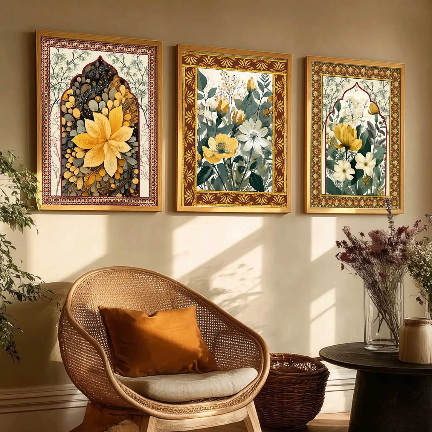 Floral Wall Art Paintings for Living Room - Wall Poster With frames