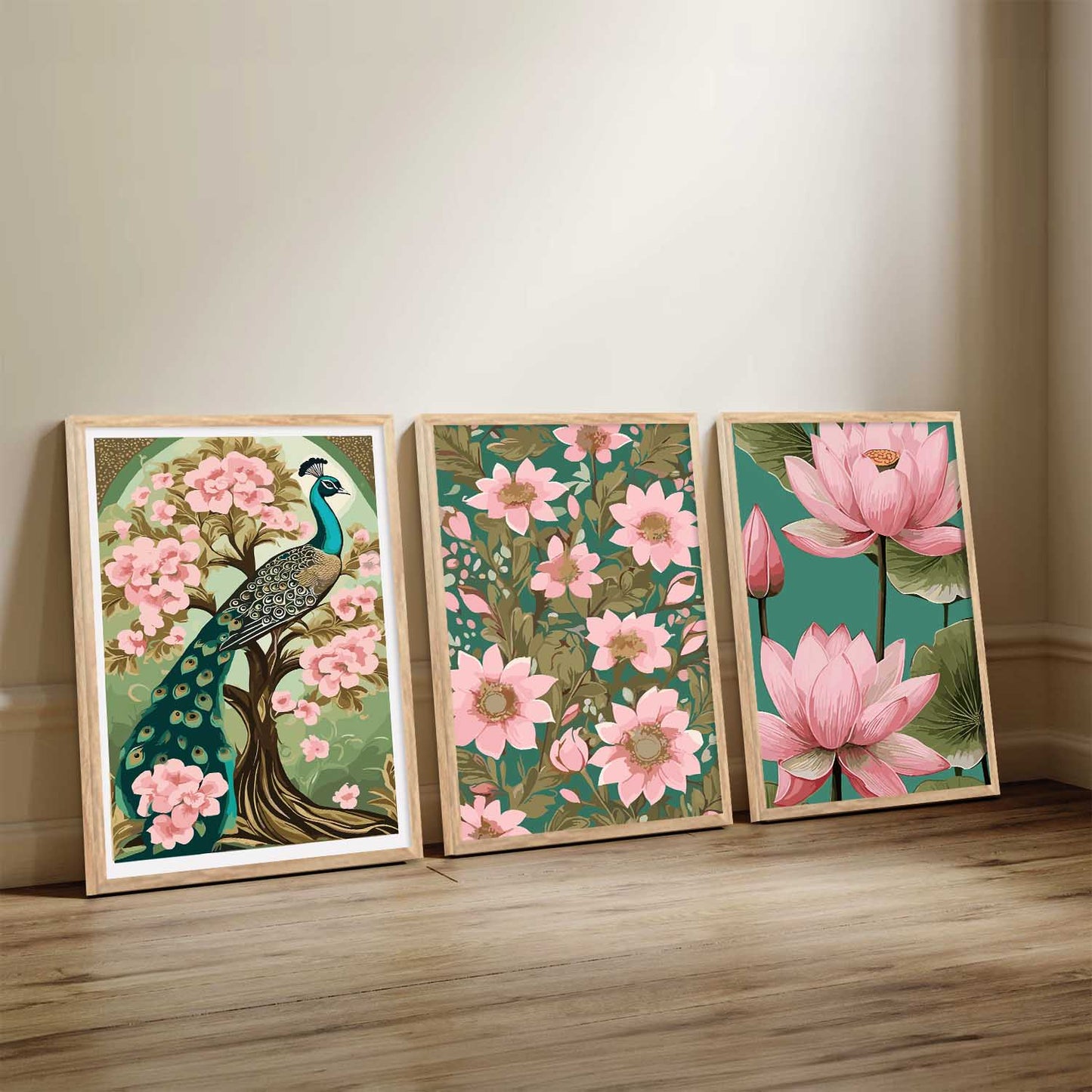Floral Wall Art Paintings for Living Room - Wall Poster With frames