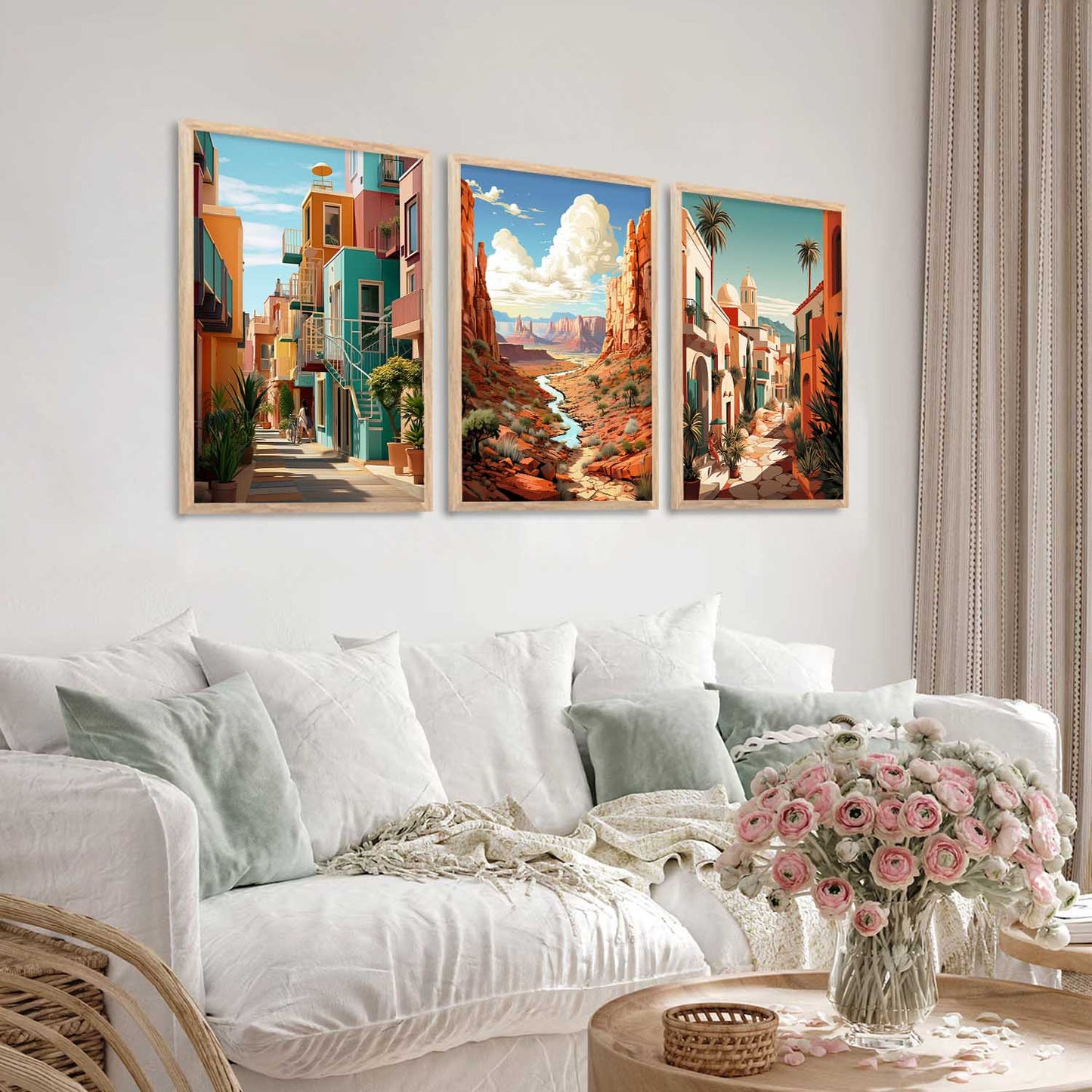 city Wall Art Paintings for Living Room - Wall Poster With frames