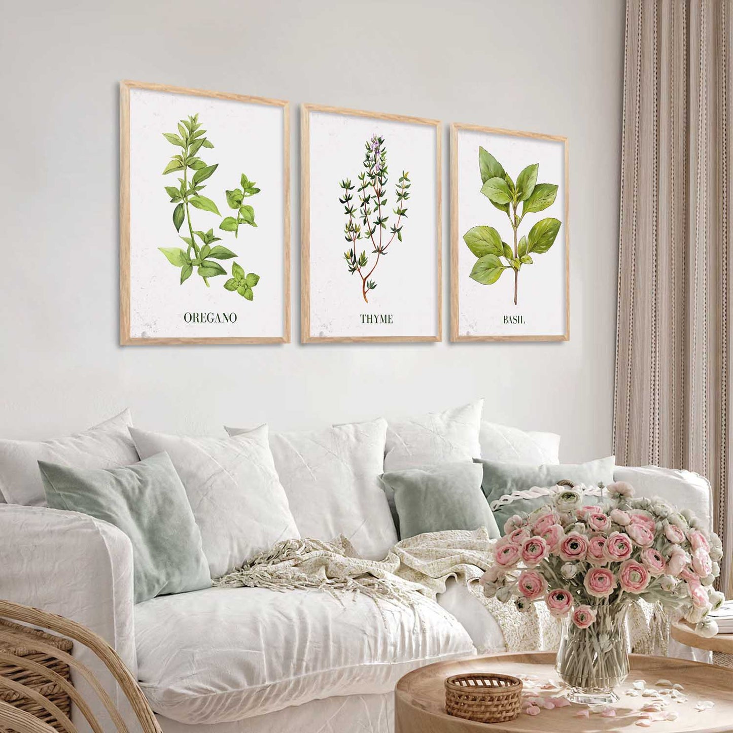 Floral Wall Art Paintings for Living Room - Wall Poster With frames