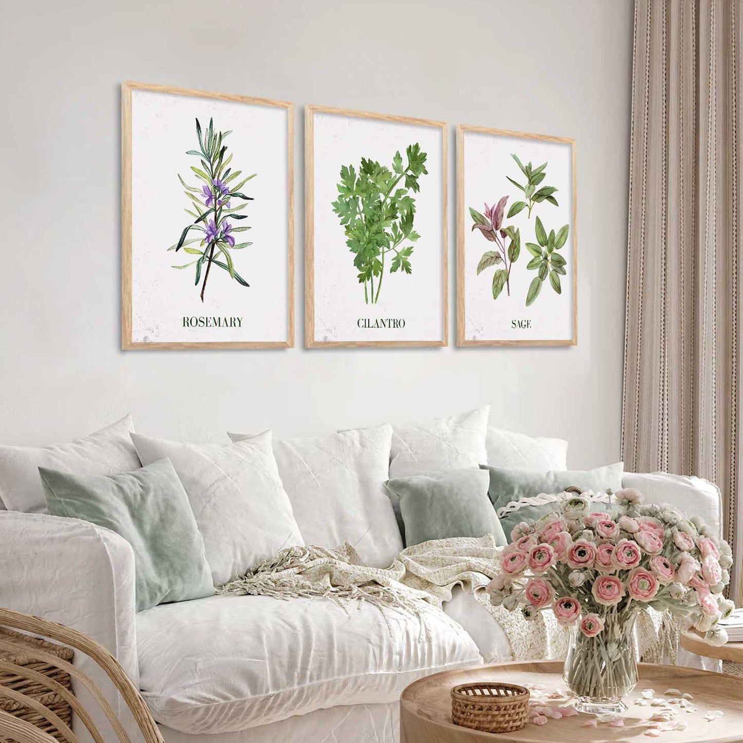 Floral Wall Art Paintings for Living Room - Wall Poster With frames