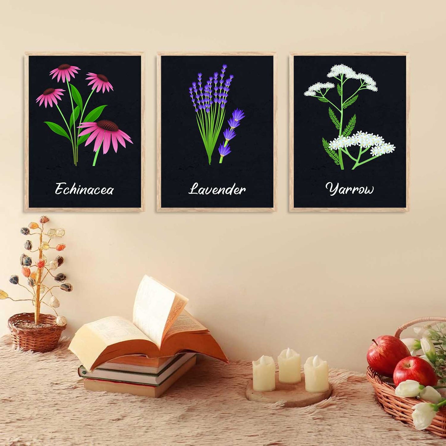 Floral Wall Art Paintings for Living Room - Wall Poster With frames