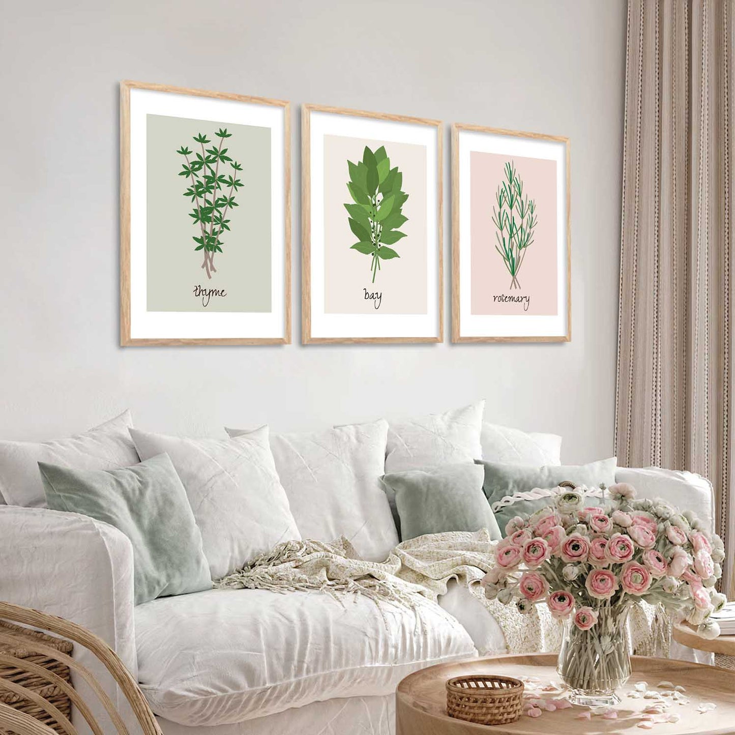 Floral Wall Art Paintings for Living Room - Wall Poster With frames