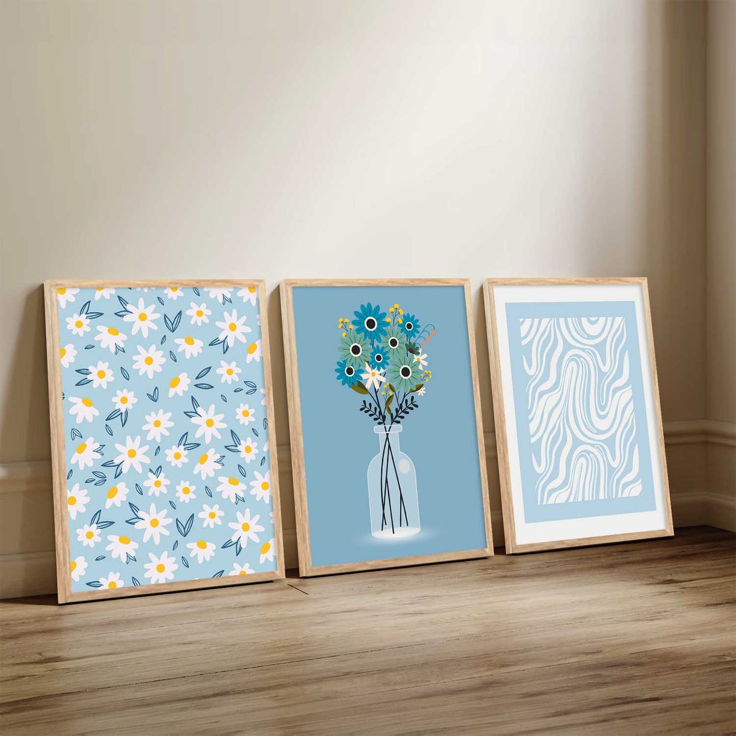 Boho Wall Art Paintings for Living Room - Wall Poster With frames