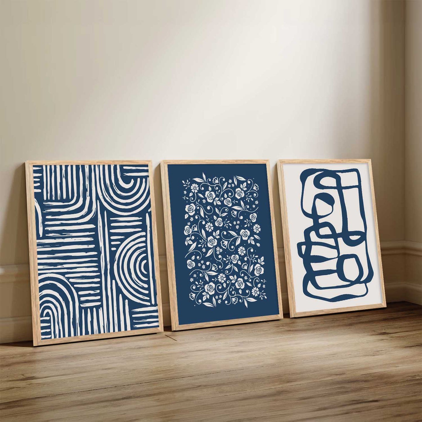 Boho Wall Art Paintings for Living Room - Wall Poster With frames