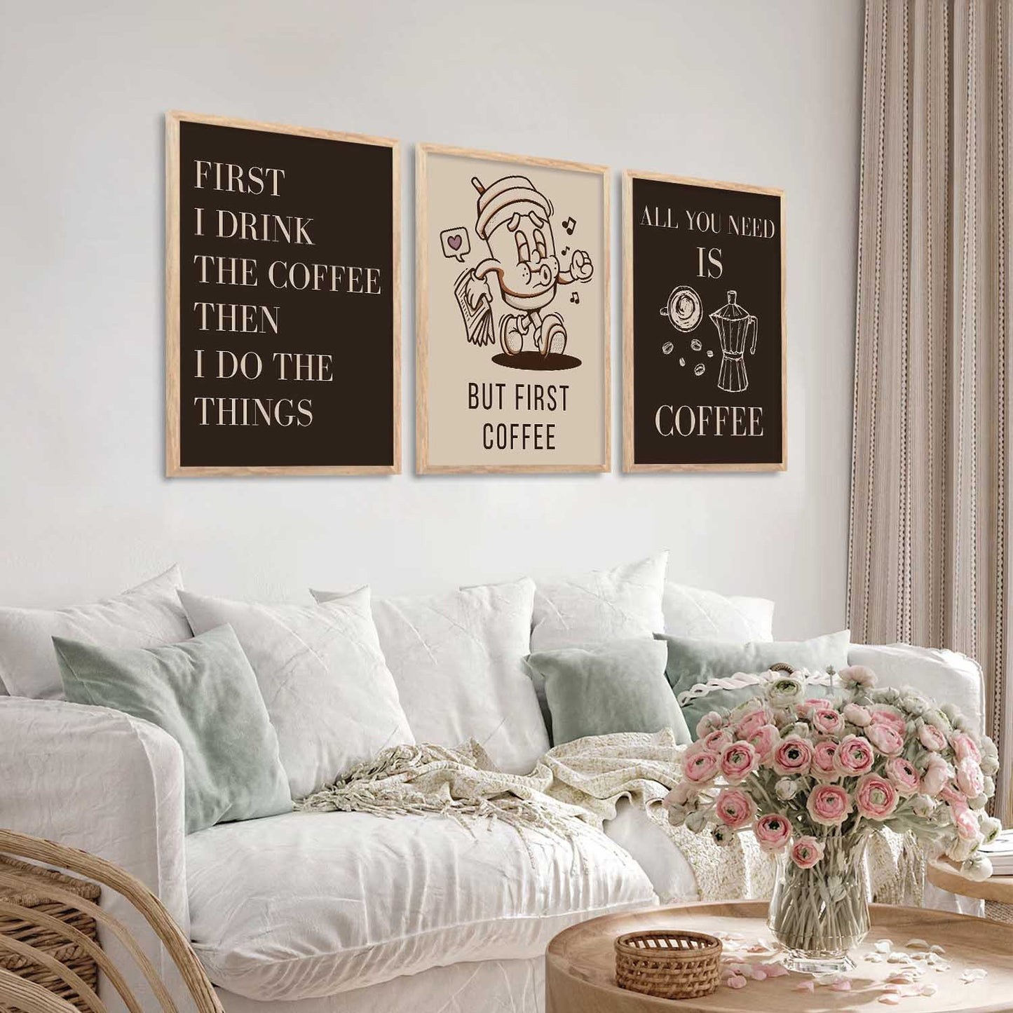 Cafe Wall Art Paintings for Living Room - Wall Poster With frames