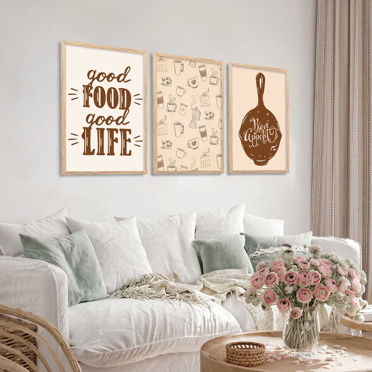 Cafe Wall Art Paintings for Living Room - Wall Poster With frames