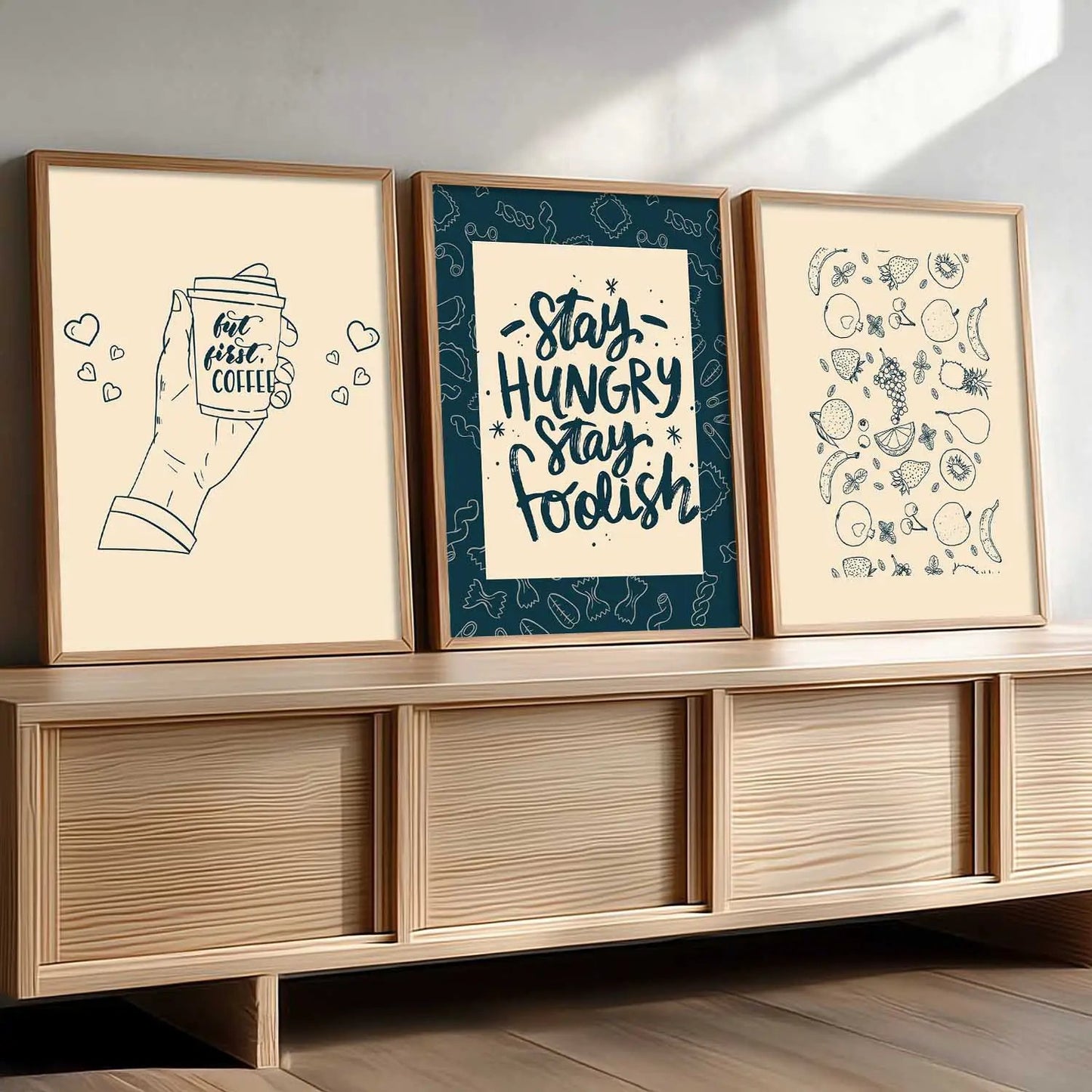kitchen Wall Art Paintings for Living Room - Wall Poster With frames
