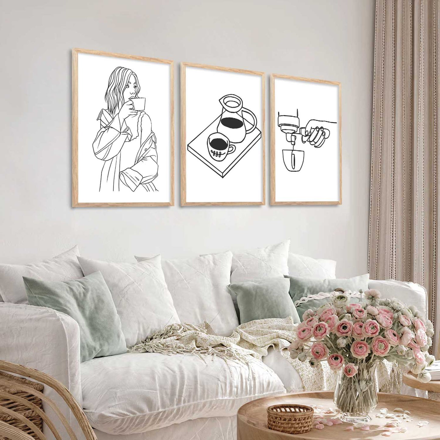 Cafe Wall Art Paintings for Living Room - Wall Poster With frames