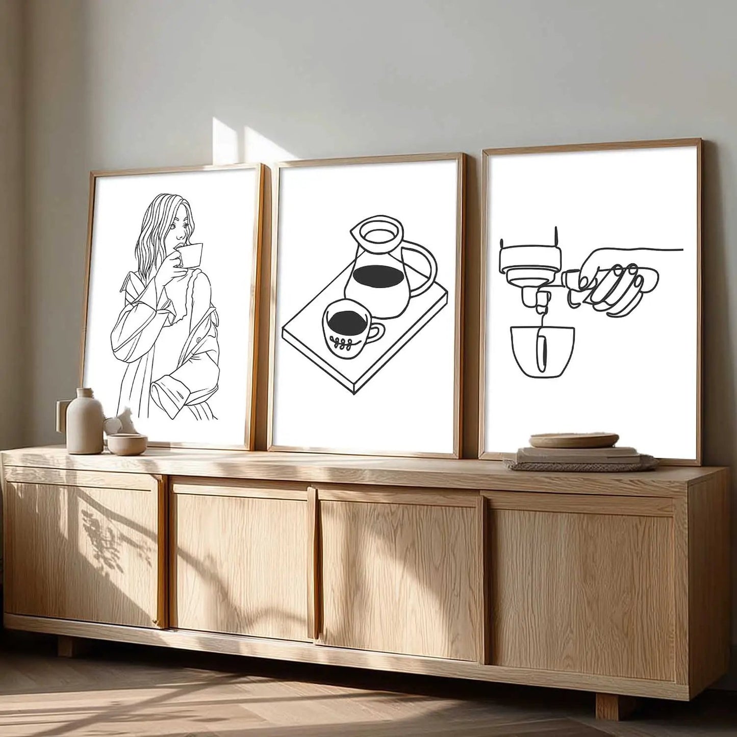Cafe Wall Art Paintings for Living Room - Wall Poster With frames