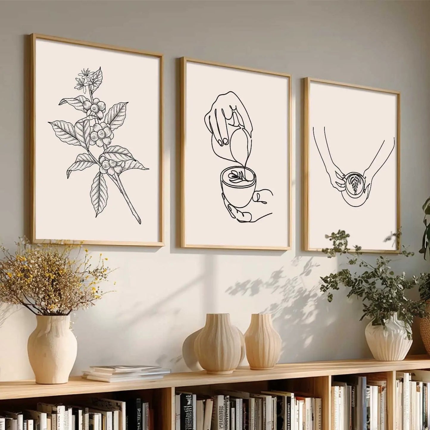 Boho Wall Art Paintings for Living Room - Wall Poster With frames