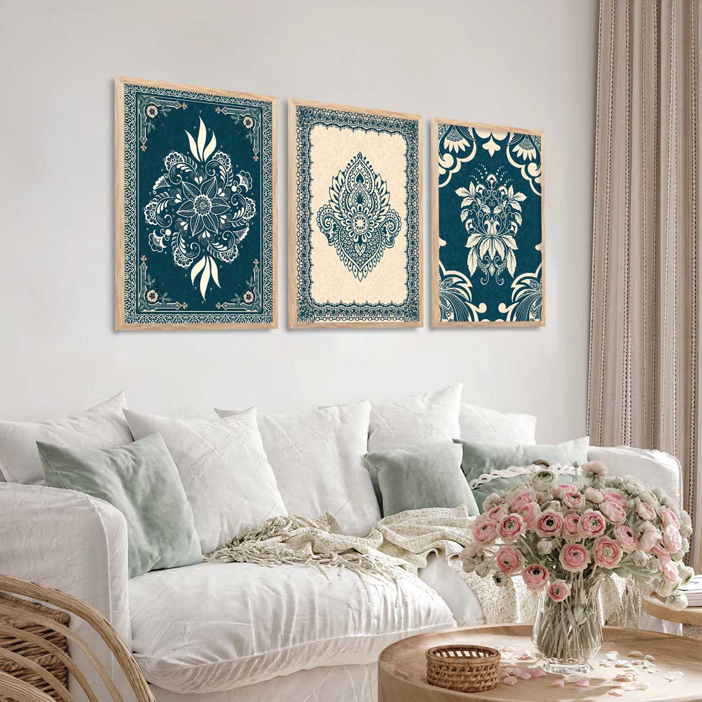 Traditional Wall Art Paintings for Living Room - Wall Poster With frames