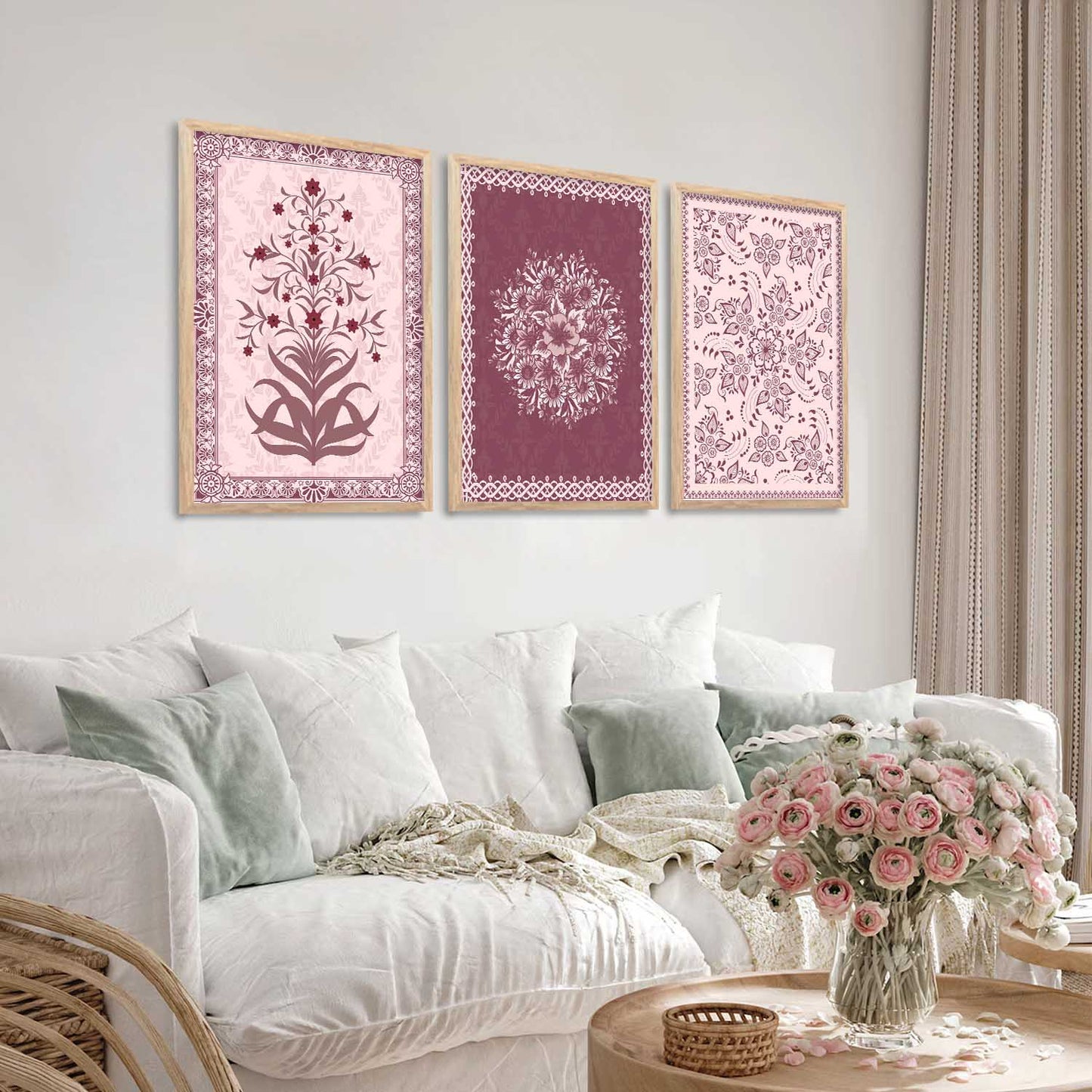Traditional Wall Art Paintings for Living Room - Wall Poster With frames