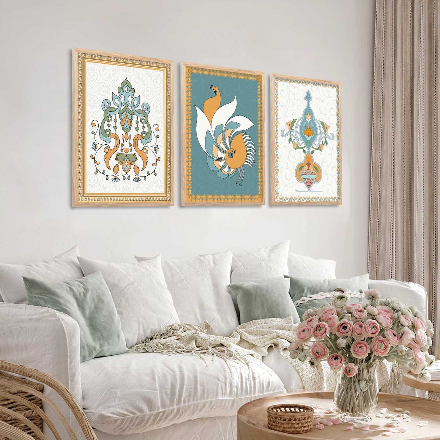 Traditional Wall Art Paintings for Living Room - Wall Poster With frames