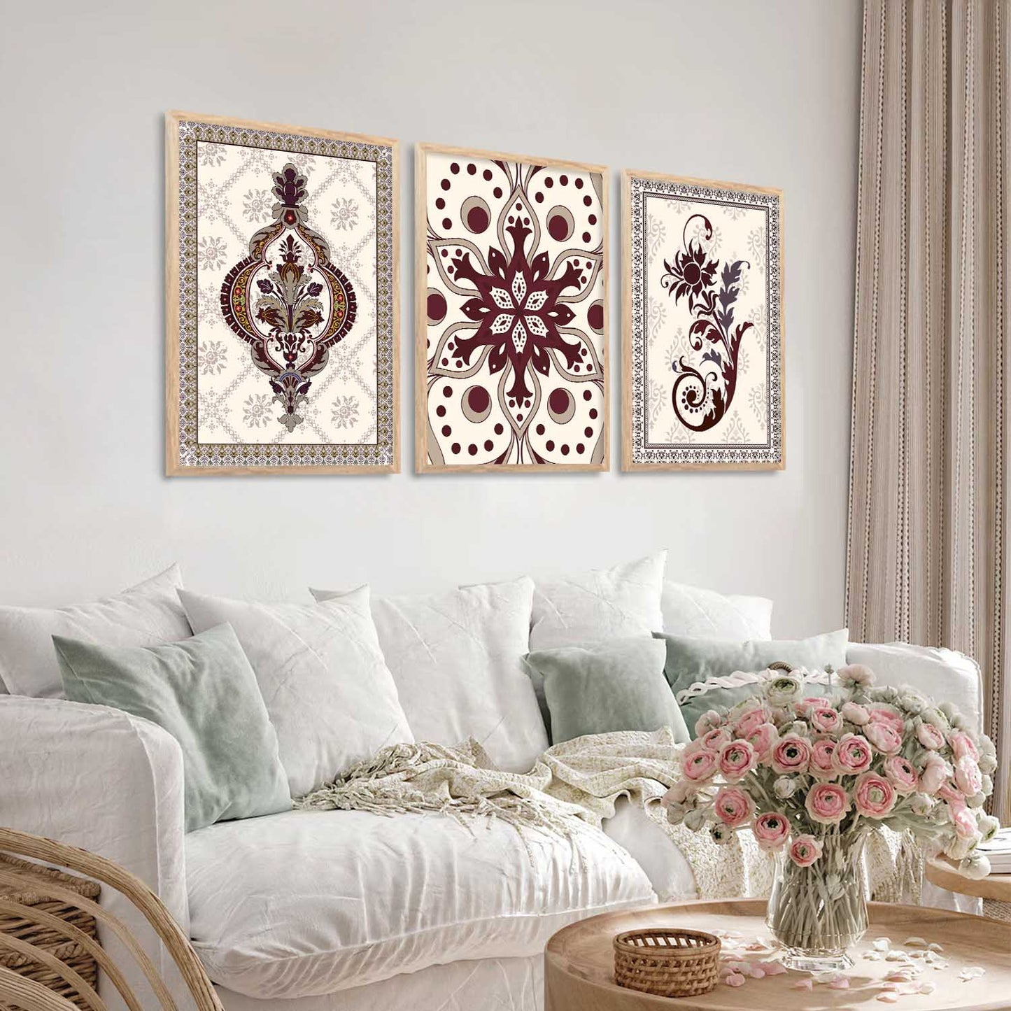 Traditional Wall Art Paintings for Living Room - Wall Poster With frames