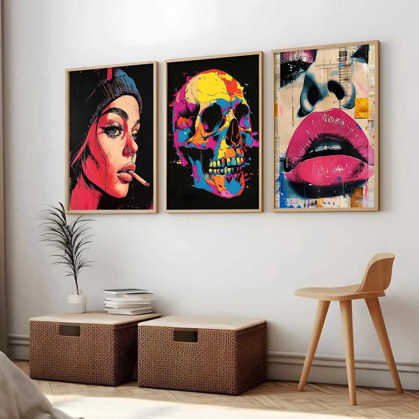 Modern Wall Art Paintings for Living Room - Wall Poster With frames