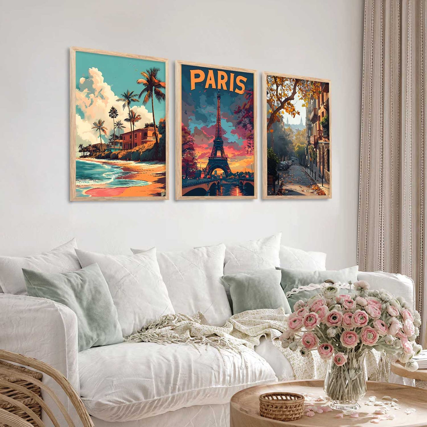 city Wall Art Paintings for Living Room - Wall Poster With frames