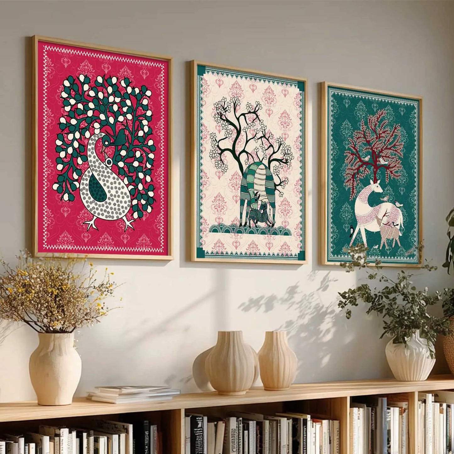 Traditional Wall Art Paintings for Living Room - Wall Poster With frames