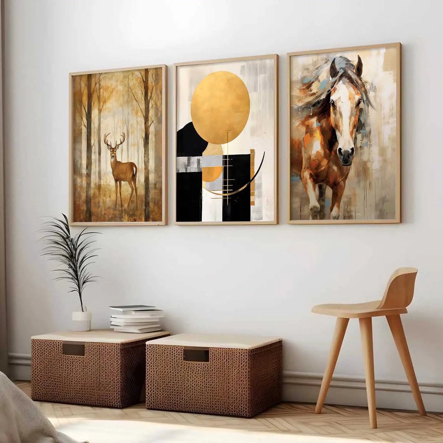 Modern Wall Art Paintings for Living Room - Wall Poster With frames