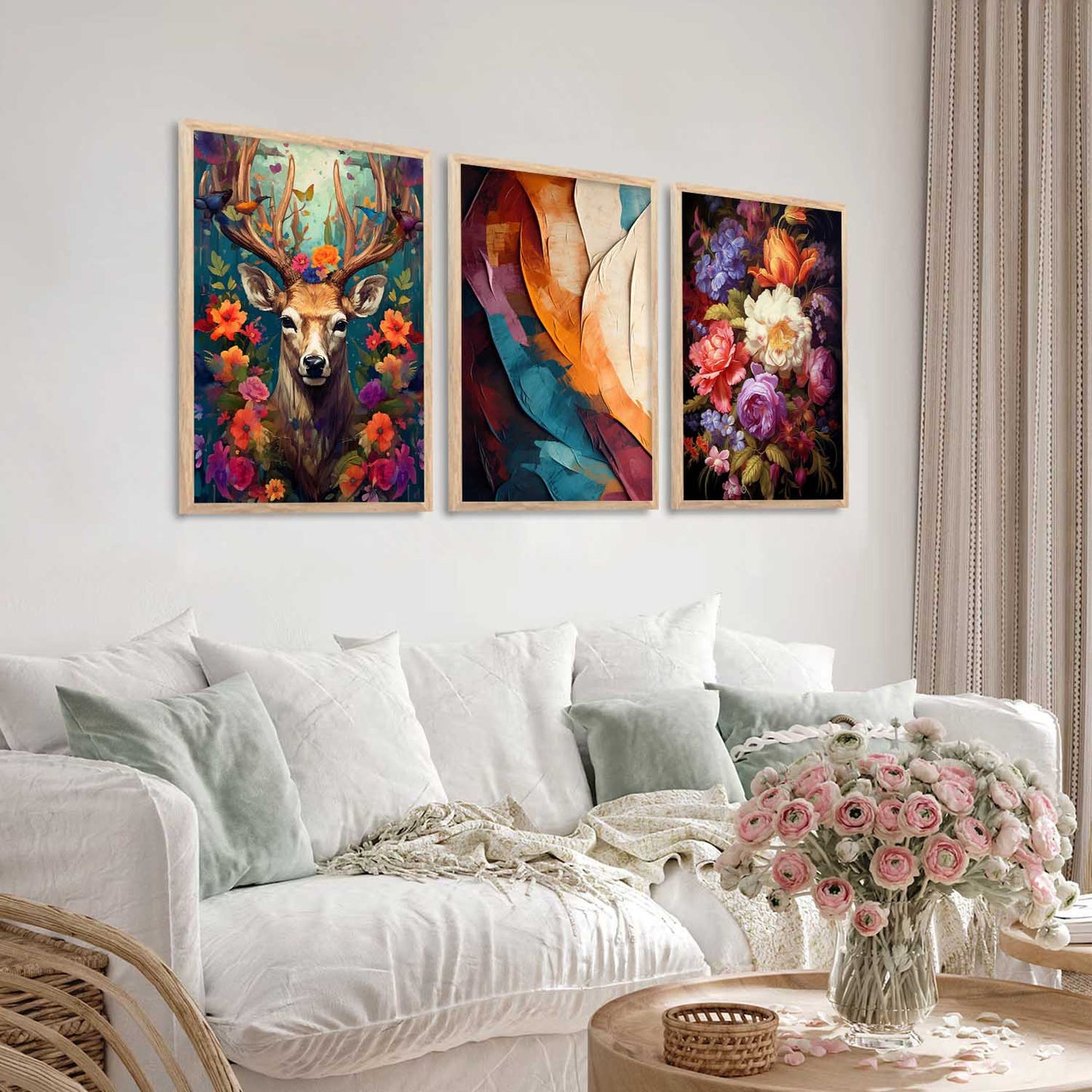 Modern Wall Art Paintings for Living Room - Wall Poster With frames