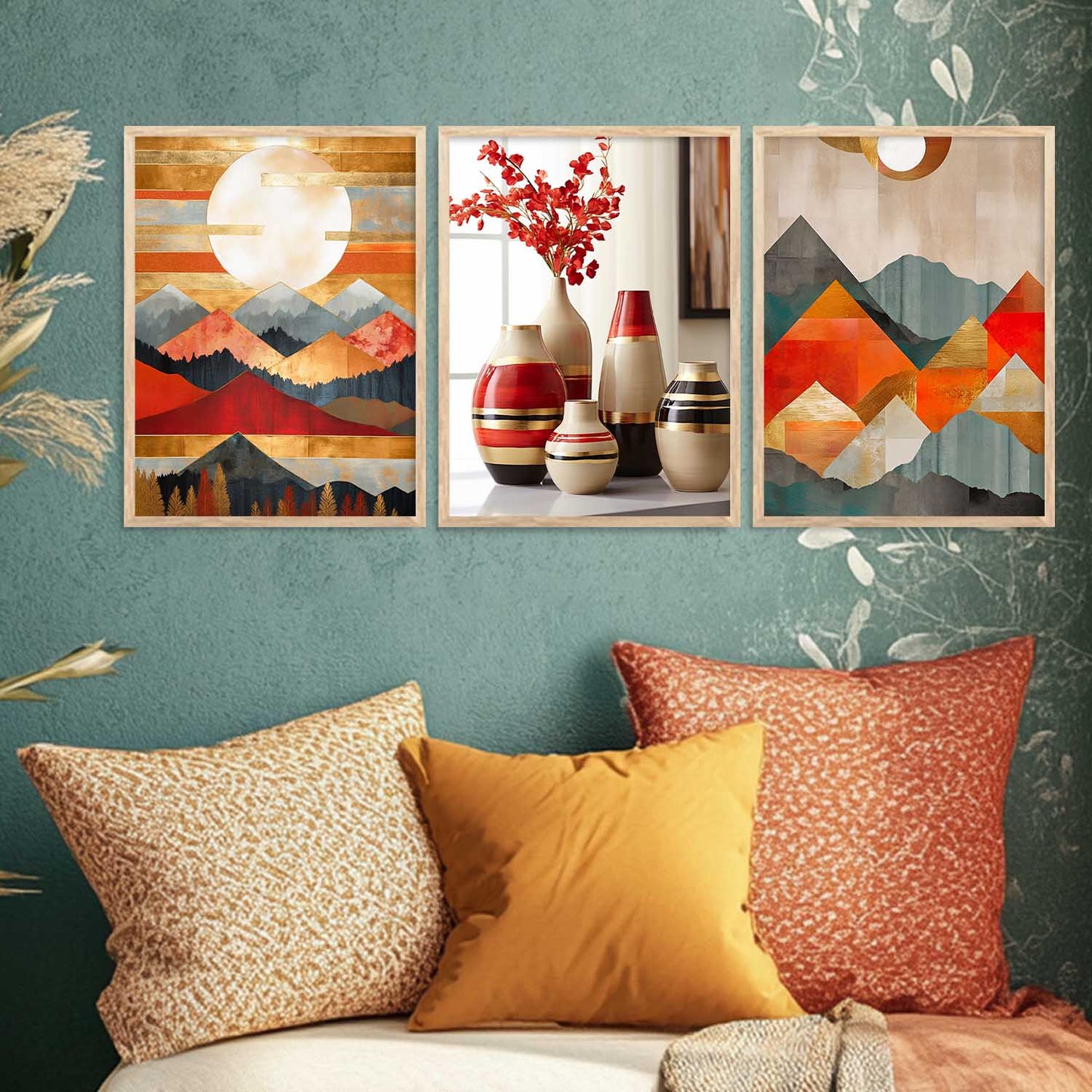 Modern Wall Art Paintings for Living Room - Wall Poster With frames