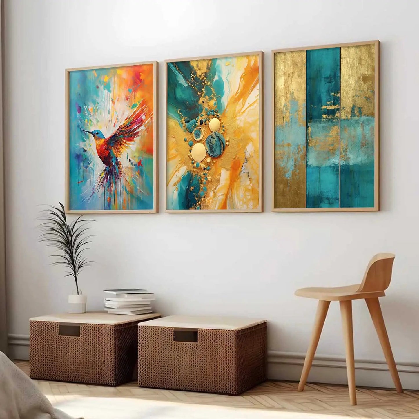 Modern Wall Art Paintings for Living Room - Wall Poster With frames