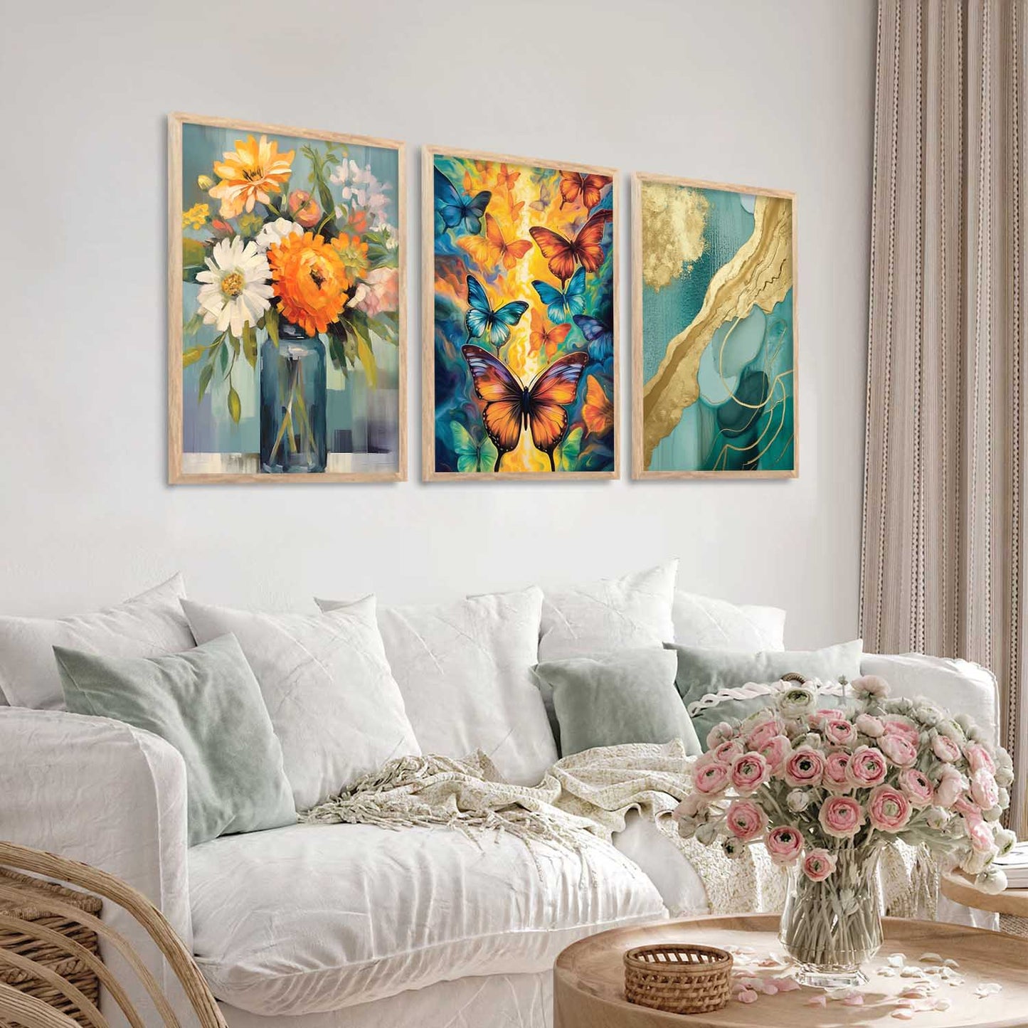 Modern Wall Art Paintings for Living Room - Wall Poster With frames