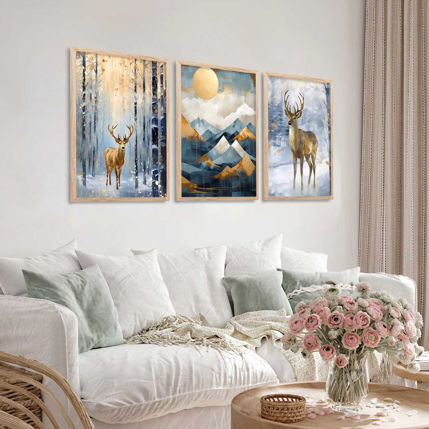 Modern Wall Art Paintings for Living Room - Wall Poster With frames