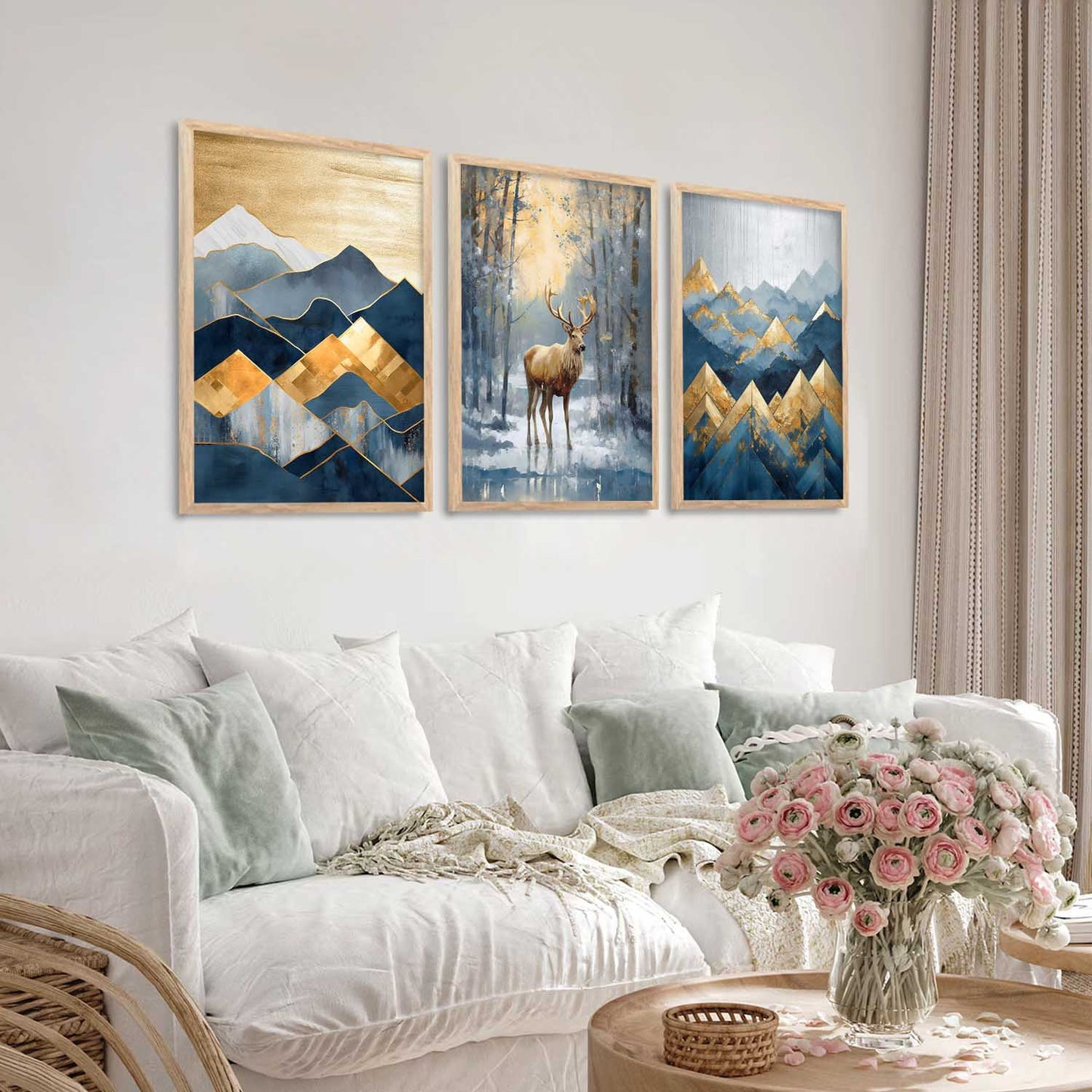 Modern Wall Art Paintings for Living Room - Wall Poster With frames