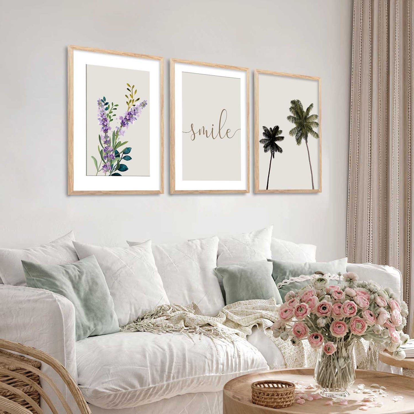 Floral Wall Art Paintings for Living Room - Wall Poster With frames