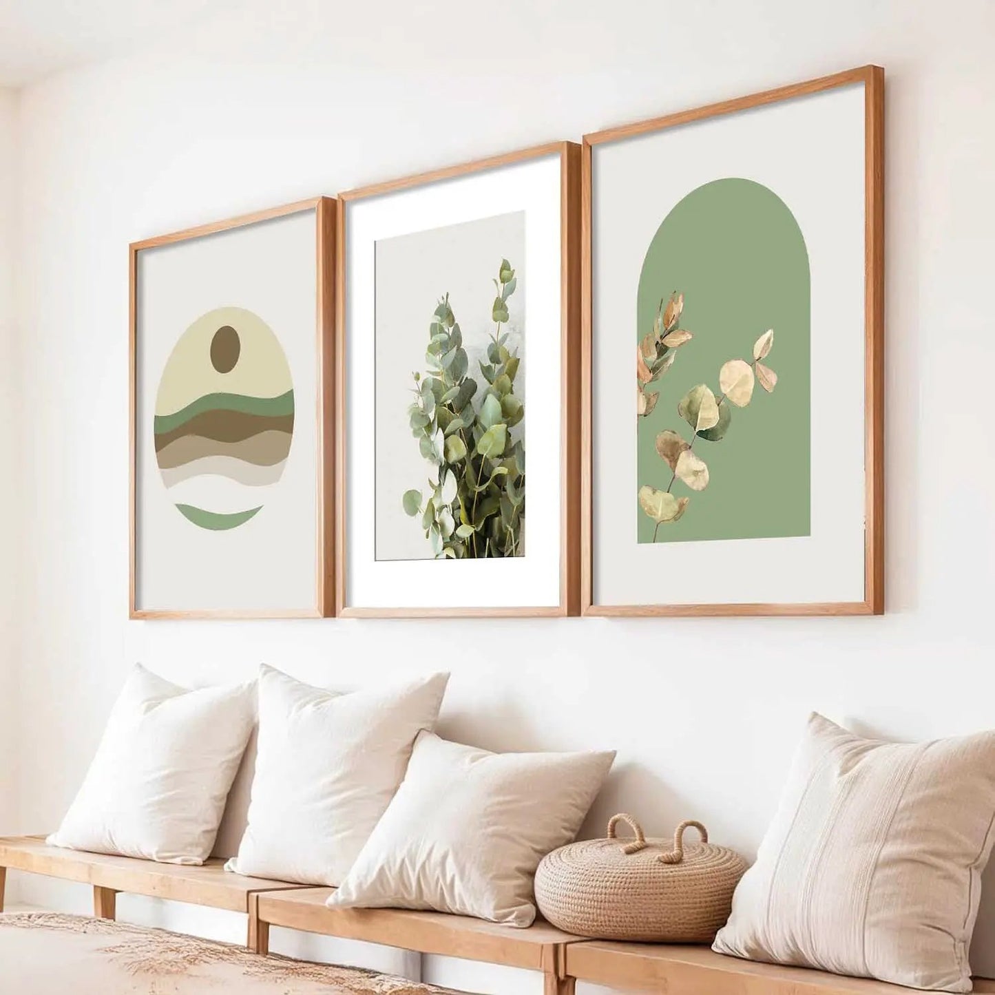 Boho Wall Art Paintings for Living Room - Wall Poster With frames