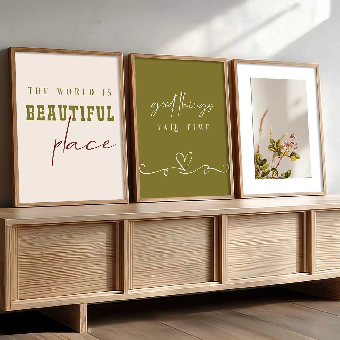Quote Wall Art Paintings for Living Room - Wall Poster With frames