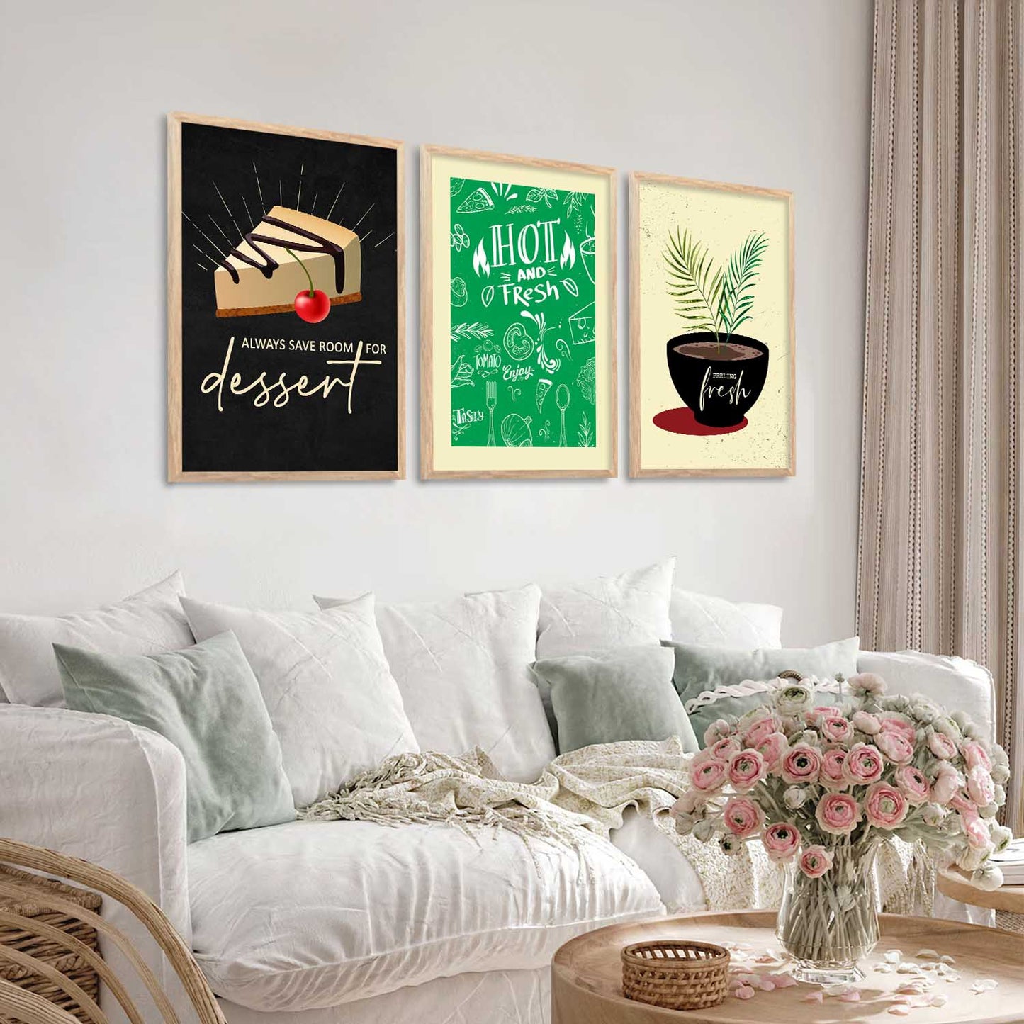 Quote Wall Art Paintings for Living Room - Wall Poster With frames