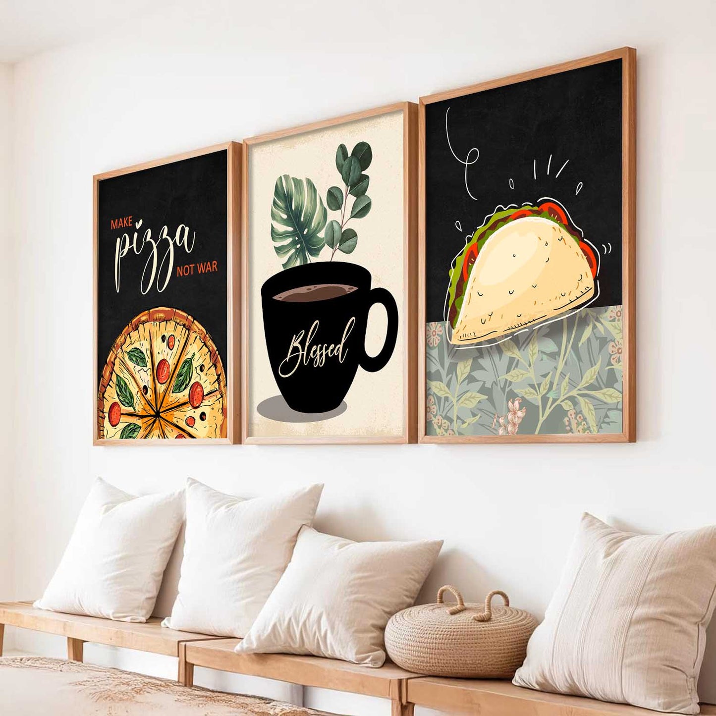 Cafe Wall Art Paintings for Living Room - Wall Poster With frames