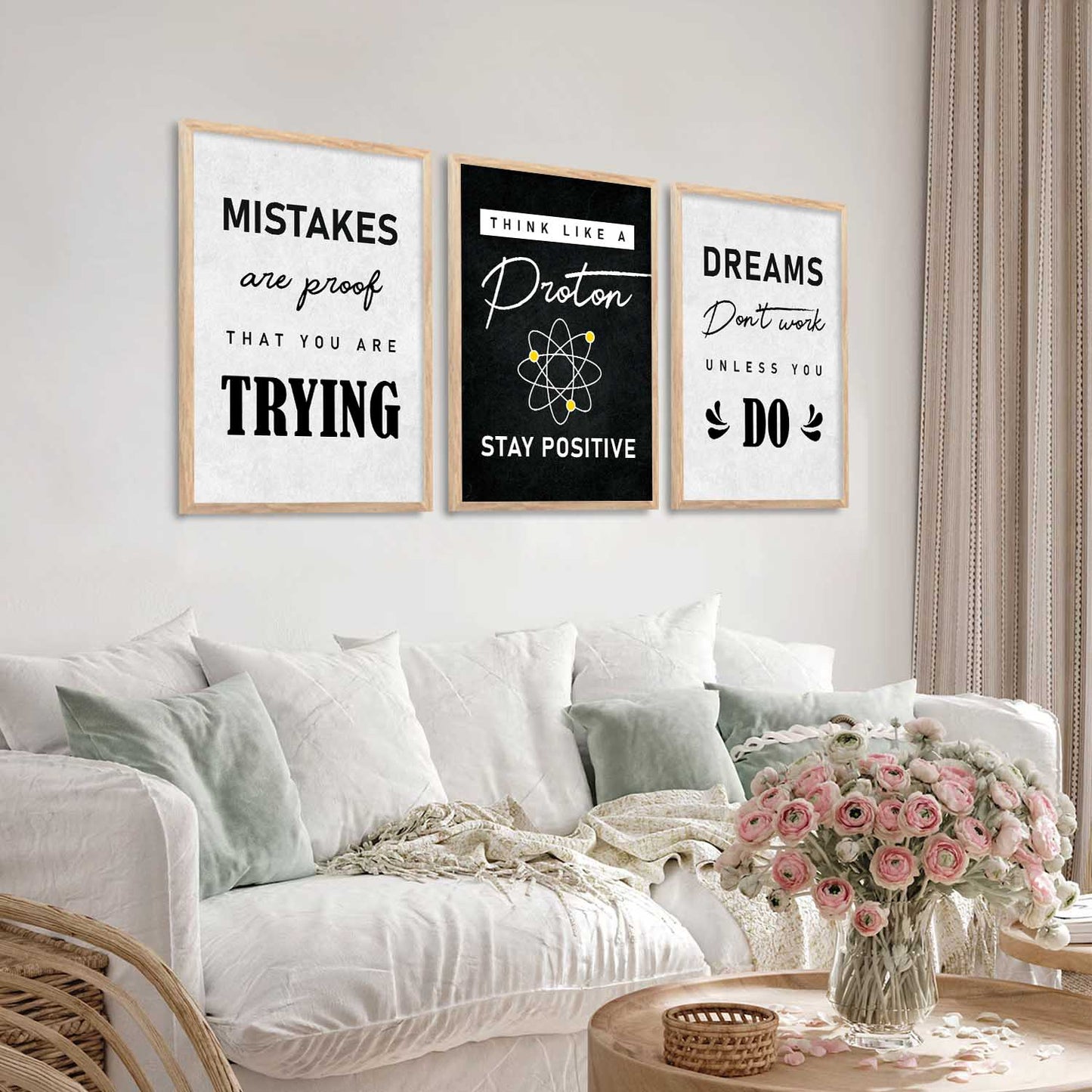 Motivational Wall Art Paintings for Living Room - Wall Poster With frames